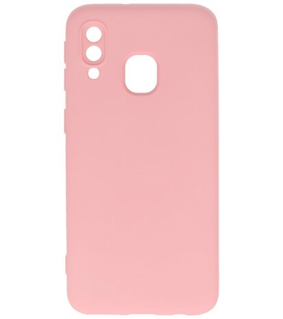 Fashion Color TPU Hoesje Samsung Galaxy A40 Roze