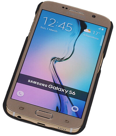 Lichte Aluminium Hardcase Hoesje voor Samsung Galaxy S6 G920F Goud