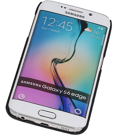 Lichte Aluminium Hardcase Hoesje voor Samsung Galaxy S6 Edge G925 Zilver