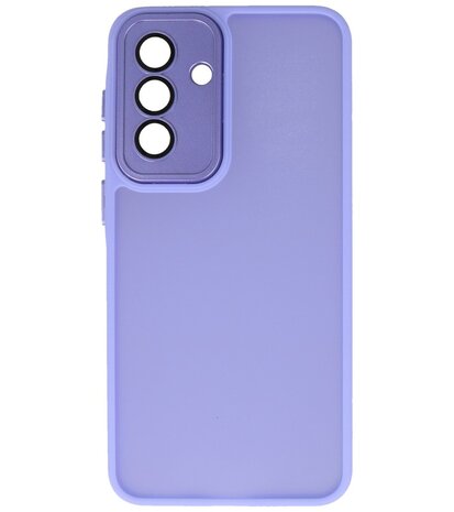 Mat-Transparent met Camera Beschermer Case voor Samsung Galaxy A16 Paars