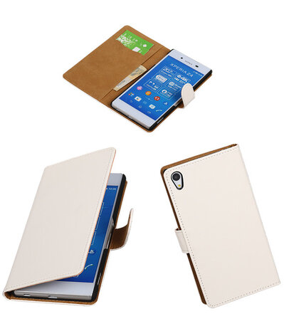 Sony Xperia Z4/Z3 Plus Booktype Wallet Hoesje Wit