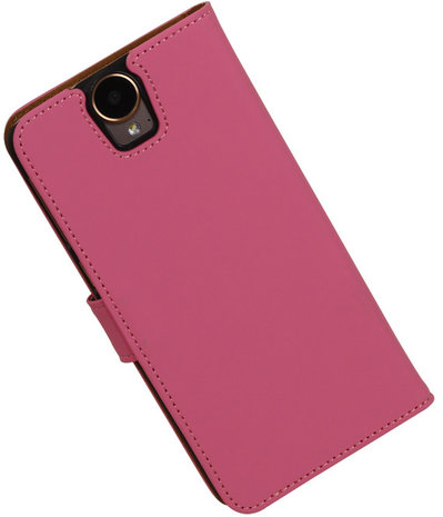 Hoesje voor HTC One E9 Plus Booktype Roze