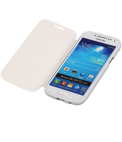 Bestcases Wit TPU Booktype Motief Hoesje Samsung Galaxy S4 mini