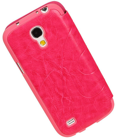 Bestcases Roze TPU Booktype Motief Hoesje Samsung Galaxy S4 mini