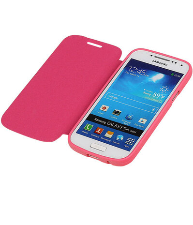 Bestcases Roze TPU Booktype Motief Hoesje Samsung Galaxy S4 mini