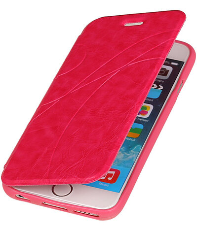 Bestcases Roze TPU Booktype Motief Hoesje voor Apple iPhone 6