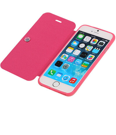 Bestcases Roze TPU Booktype Motief Hoesje voor Apple iPhone 6