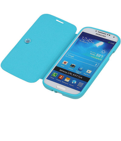 Bestcases Turquoise TPU Booktype Motief Hoesje voor Samsung Galaxy S4