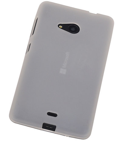 Microsoft Lumia 535 TPU Hoesje Transparant Wit