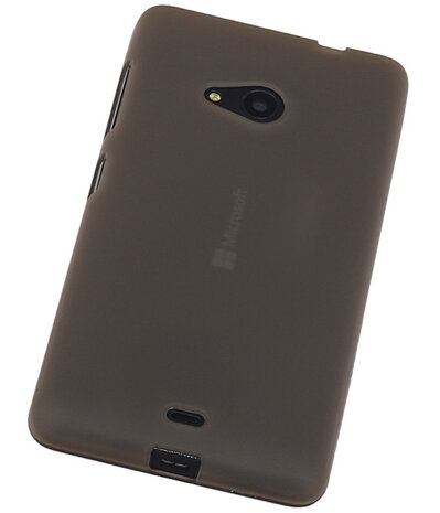 Microsoft Lumia 535 TPU Hoesje Transparant Grijs