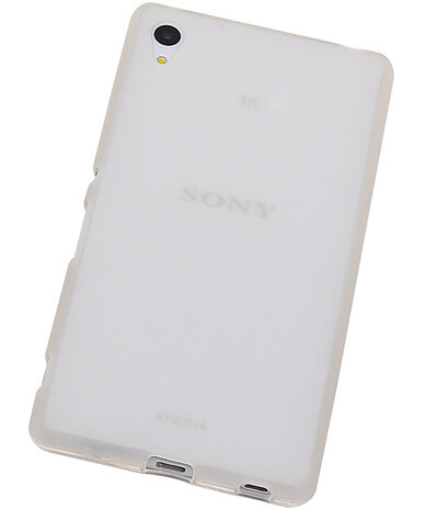 Sony Xperia Z4/Z3 Plus TPU Hoesje Transparant Wit