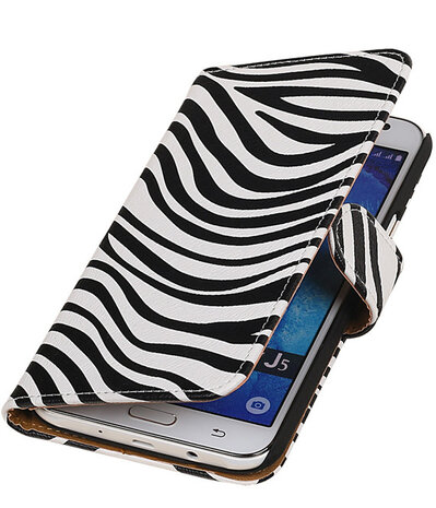Samsung Galaxy J5 Zebra Booktype Wallet Hoesje