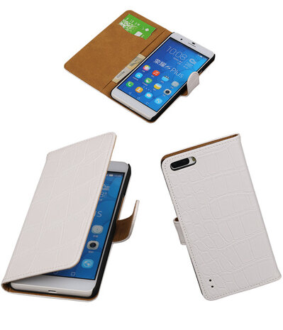 Croco Wit Honor 6 Plus Book/Wallet Case/Cover