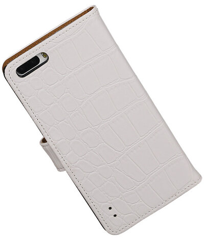 Croco Wit Honor 6 Plus Book/Wallet Case/Cover
