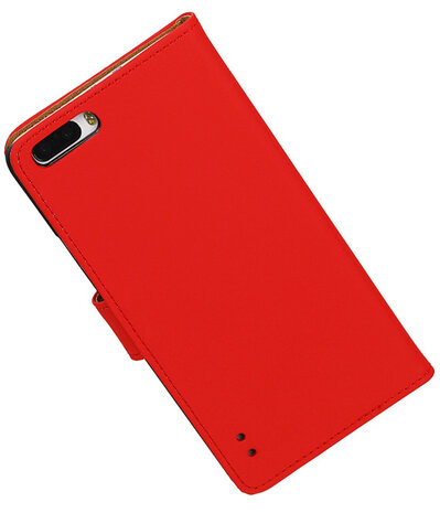Rood Honor 6 Plus Book/Wallet Case/Cover Hoesje
