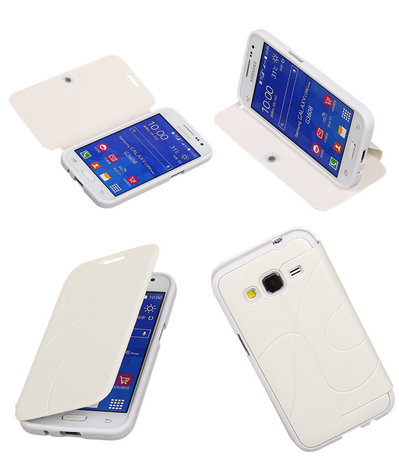 Bestcases Wit TPU Booktype Motief Hoesje Samsung Galaxy Grand Neo