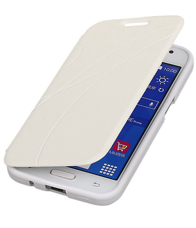 Bestcases Wit TPU Booktype Motief Hoesje Samsung Galaxy Grand Neo