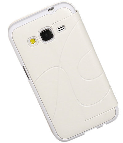 Bestcases Wit TPU Booktype Motief Hoesje Samsung Galaxy Grand Neo