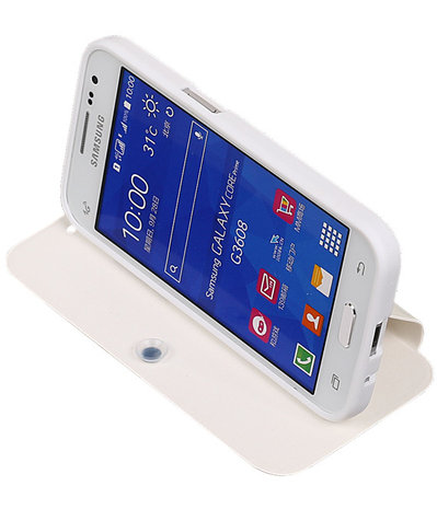 Bestcases Wit TPU Booktype Motief Hoesje Samsung Galaxy Grand Neo