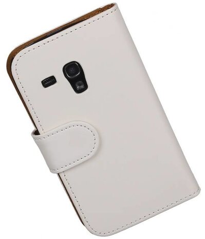 Samsung Galaxy S3 mini Effen Booktype Wallet Hoesje Wit
