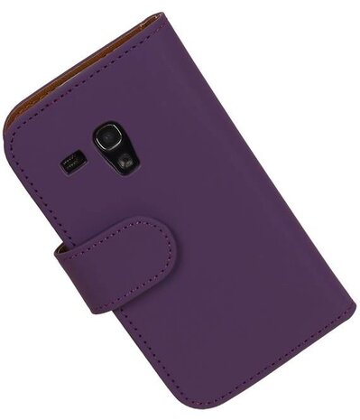 Samsung Galaxy S3 mini Effen Booktype Wallet Hoesje Paars