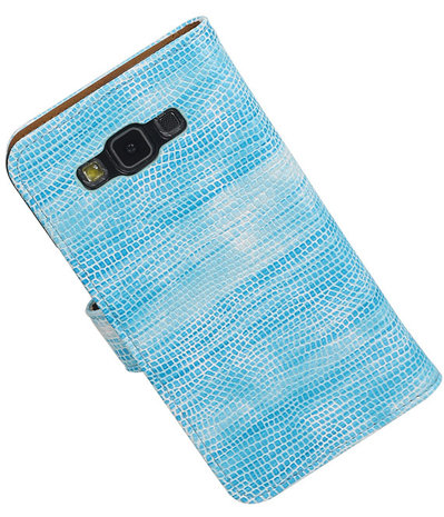 Samsung Galaxy Grand Max Booktype Wallet Hoesje Mini Slang Blauw