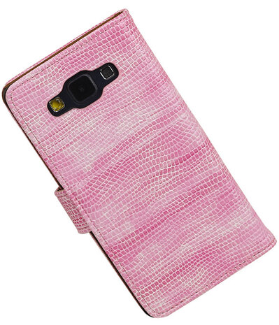 Samsung Galaxy A5 Booktype Wallet Hoesje Mini Slang Roze