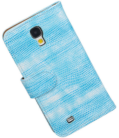 Hoesje voor Samsung Galaxy S4 Bookstyle - Mini Slang Turquoise