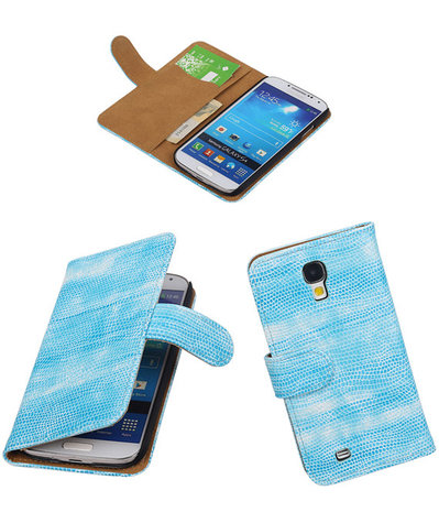 Hoesje voor Samsung Galaxy S4 Bookstyle - Mini Slang Turquoise