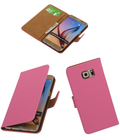 Effen Egaal Roze - Hoesje voor Samsung Galaxy S6 edge Plus