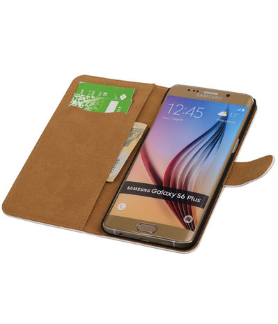 Effen Egaal Wit - Hoesje voor Samsung Galaxy S6 edge Plus