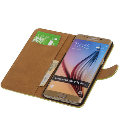 Lace/Kant Groen - Hoesje voor Samsung Galaxy S6 edge Plus
