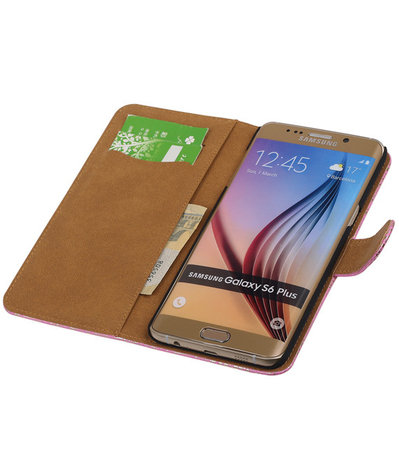 Lace/Kant Roze - Hoesje voor Samsung Galaxy S6 edge Plus