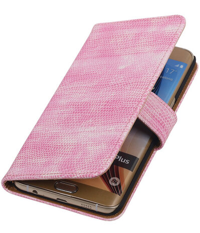 Mini Slang Roze - Hoesje voor Samsung Galaxy S6 edge Plus