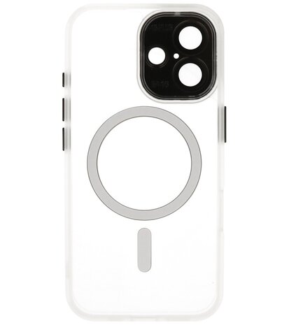 Mat-Transparent met Camera Beschermer Magsafe Case voor iPhone 16 Wit