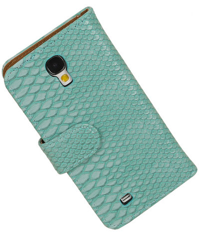 Hoesje voor Sony Xperia Z3 Snake Slang Bookstyle Wallet Turquoise