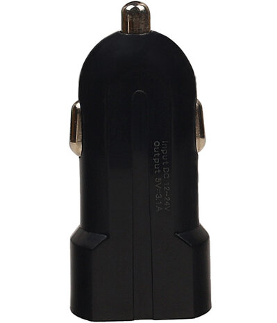USAMS - Dubbele USB autolader 2.1A voor Samsung Galaxy J2 2015 - Zwart