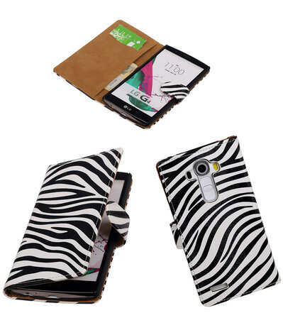 LG G4 Zebra Booktype Wallet Hoesje