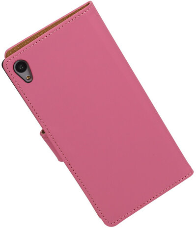 Hoesje voor Sony Xperia Z5 - Effen Booktype Wallet Roze