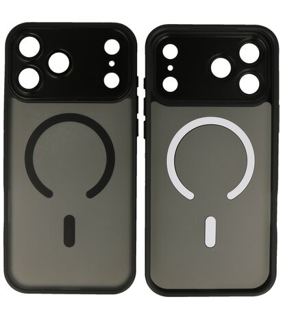 Apple iPhone 17 Pro Max Zwart hoesje voorkant/achterkant