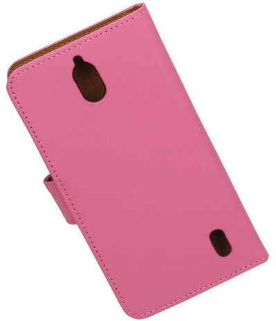 Huawei Y625 - Effen Roze Booktype Wallet Hoesje