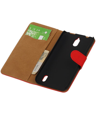 Huawei Y625 - Effen Rood Booktype Wallet Hoesje