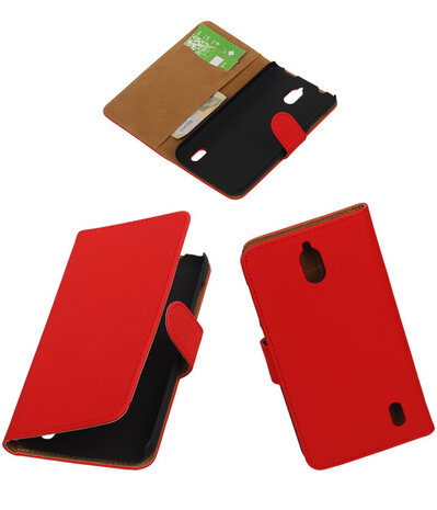 Huawei Y625 - Effen Rood Booktype Wallet Hoesje