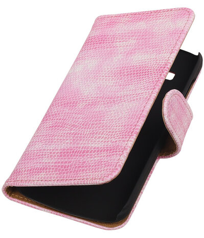 Huawei Ascend Y540 Booktype Wallet Hoesje Mini Slang Roze