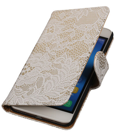 Huawei Honor 4A - Lace Wit Booktype Wallet Hoesje