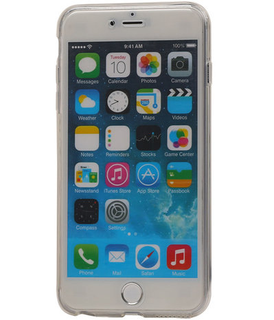 Transparant Wit Voor en Achter TPU Hoesje Apple iPhone 6/6s Plus