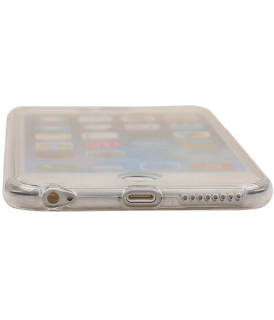 Transparant Wit Voor en Achter TPU Hoesje Apple iPhone 6/6s Plus