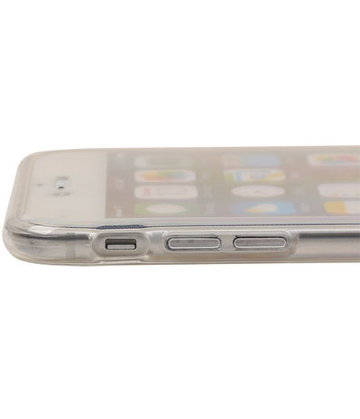 Transparant Wit Voor en Achter TPU Hoesje Apple iPhone 6/6s Plus