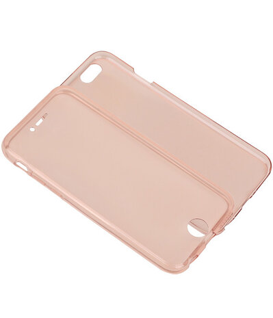 Transparant Roze Voor en Achter TPU Hoesje Apple iPhone 6/6s Plus