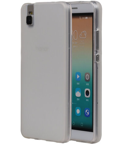 Huawei Honor 7i TPU Hoesje Transparant Wit